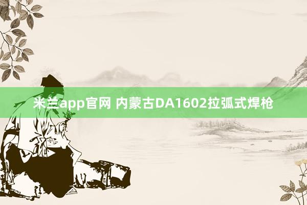 米兰app官网 内蒙古DA1602拉弧式焊枪